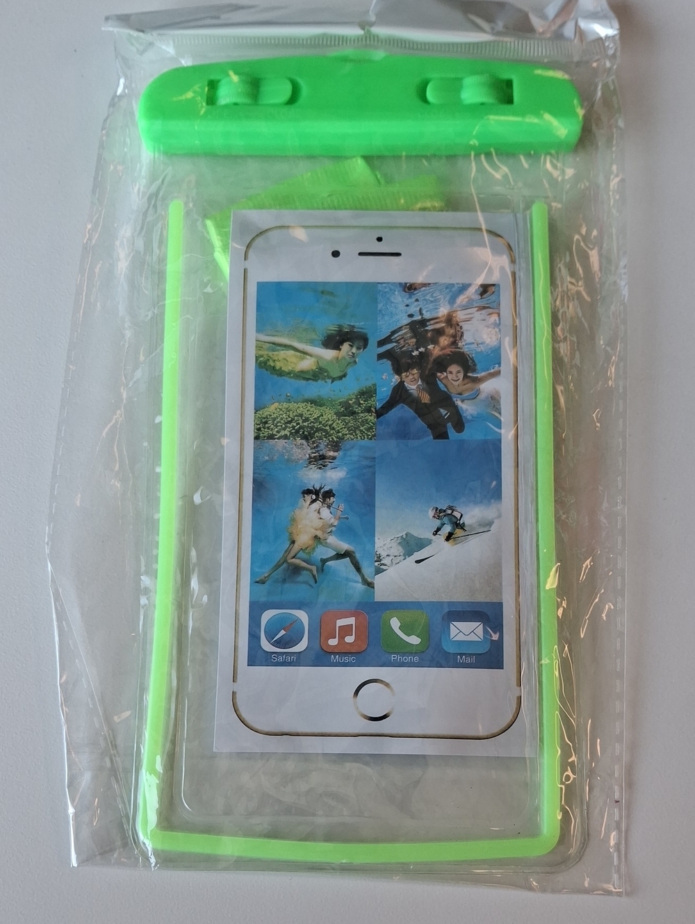 Waterproof Phone Pouch - Neon Green